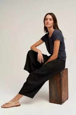 Velvet By Graham & Spencer GINNY LINEN PANT Womens