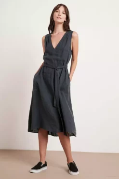 Velvet By Graham & Spencer HARMONY LINEN DRESS 21 Velvet By Graham & Spencer HARMONY LINEN DRESS