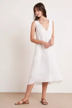 Velvet By Graham & Spencer HARMONY LINEN DRESS