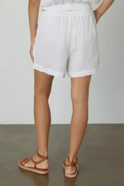 Velvet By Graham & Spencer Womens TAMMY DRAWSTRING LINEN SHORT