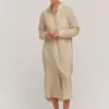 Velvet By Graham & Spencer Womens JORA LINEN BUTTON-UP DRESS