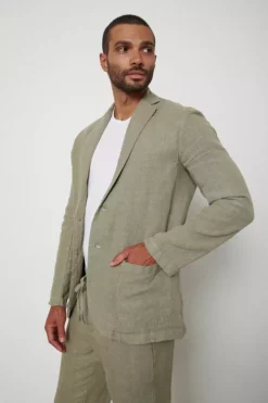 Velvet By Graham & Spencer JOSHUA LINEN BLAZER Mens