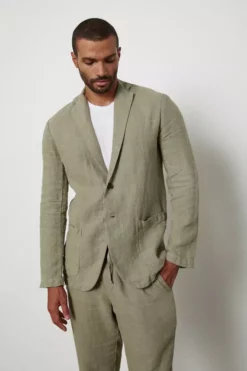 Velvet By Graham & Spencer JOSHUA LINEN BLAZER Mens