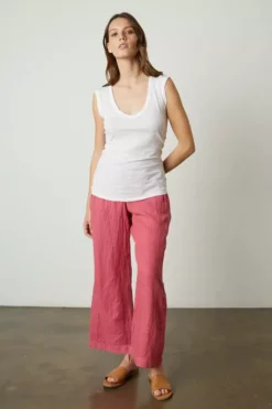 Velvet By Graham & Spencer Womens LOLA LINEN PANT