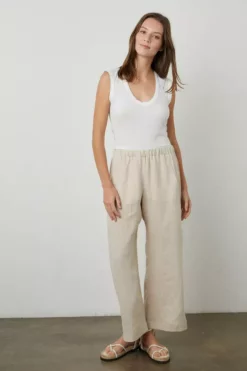 Velvet By Graham & Spencer Womens LOLA LINEN PANT
