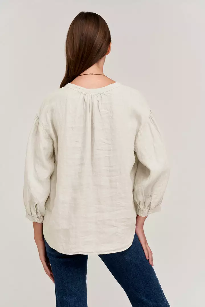 Velvet By Graham & Spencer Womens MATEA LINEN BUTTON UP BLOUSE 11 Velvet By Graham & Spencer Womens MATEA LINEN BUTTON UP BLOUSE