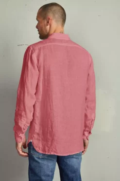 Velvet By Graham & Spencer BENTON LINEN BUTTON-UP SHIRT Mens