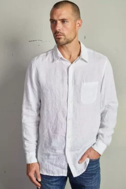 Velvet By Graham & Spencer BENTON LINEN BUTTON-UP SHIRT