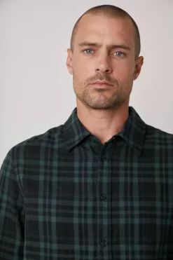 Velvet By Graham & Spencer Mens ALAIN PLAID BUTTON-UP SHIRT