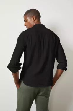 Velvet By Graham & Spencer ELTON COTTON WOVEN BUTTON-UP SHIRT Mens