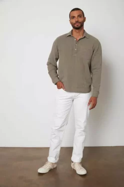 Velvet By Graham & Spencer GERALD QUARTER BUTTON-UP SHIRT Mens 12 Velvet By Graham & Spencer GERALD QUARTER BUTTON-UP SHIRT Mens