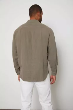 Velvet By Graham & Spencer GERALD QUARTER BUTTON-UP SHIRT Mens 15 Velvet By Graham & Spencer GERALD QUARTER BUTTON-UP SHIRT Mens