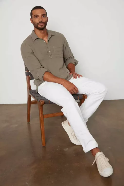 Velvet By Graham & Spencer GERALD QUARTER BUTTON-UP SHIRT Mens