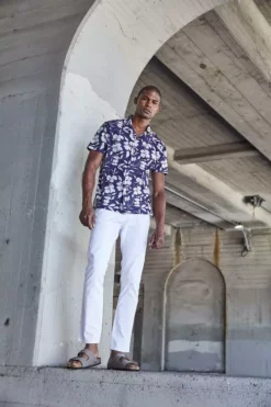 Velvet By Graham & Spencer JACK PRINTED BUTTON-UP SHIRT Mens