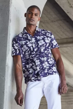 Velvet By Graham & Spencer JACK PRINTED BUTTON-UP SHIRT Mens