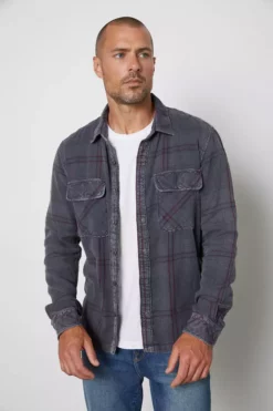 Velvet By Graham & Spencer KIRK PLAID BUTTON-UP SHIRT Mens 13 Velvet By Graham & Spencer KIRK PLAID BUTTON-UP SHIRT Mens